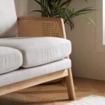 Handcrafted Modern 2-Seater Cane Sofa - Image 5