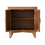 Handcrafted Accent Cabinet with Wood Handles - Image 3