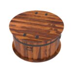 Solid wood coffee table in natural finish - Image 3