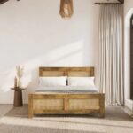 Indian Aanya Solid Wood Bed - Image 3