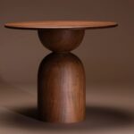 Handcrafted Wooden Design End Table - Image 2