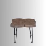 Wooden Live edge Coffee Table (Natural Brown) - Image 3