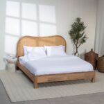 Béryl Rattan Mango Wood Bed