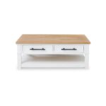 Antique White Design Coffee Table - Image 2