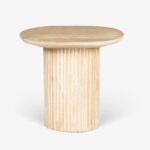 New White Design Carved End Table - Image 2