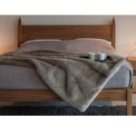 Wooden Artistic Daiki Walnut Wood Bed - Image 4