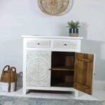 Hand Carved Storage Cabinet - Image 4