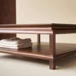 Coffee Table in Acacia Wood for Living Room - Image 6