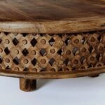 Carved Wooden Coffee Table - Image 10