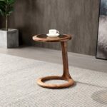New Design End Table With Glass Top - Image 3
