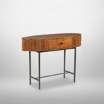 Wooden Unique Console Table with Drawer - Image 3