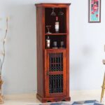 Wooden  Mango Wood Bar Cabinet - Image 5