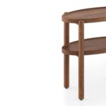 Wooden Side Table Teak Finish - Image 3