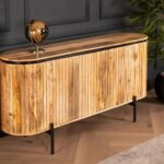 Handcrafted Wooden Tv Cabinet – Natural Finish - Image 3