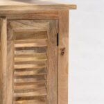 Marcella Rustic Mango Wood Slatted Cabinet (3 Sizes) - Image 4