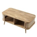 Handcrafted Wooden Solid Coffee Table - Image 3