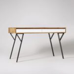 Wooden & Metal 2 Drawer Console Table - Image 2