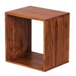 Wooden Handcrafted Unique U End Table - Image 3