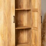 Mango Wood Slat Closet - Image 5