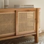 Handcrafted Cane Modern Cabinet - Image 4