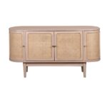 Wooden  4-Door Storage Sideboard with Legs - Image 3