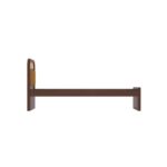 Wooden Artistic Handcrafted Rattan Single Bed - Image 3