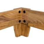 Wooden Artistic Modern Leg Style Bed - Image 2
