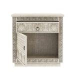 Handcrafted Curved Bedside Table - Image 3