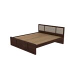 Wooden Artistic Handcrafted king without storage - Image 3