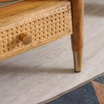 Handcrafted Cane Bedside Table - Image 3