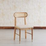 Wooden Artisitic Mango Wood Chair Bench Dinning Table Set - Image 4
