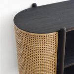Wooden Cane TV Console Table - Image 3