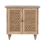 Wooden 2-Door Storage Sideboard with Curved Furniture - Image 2