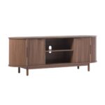 Modern Reeded TV Stand with Open Storage - Image 5