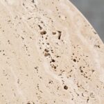 Milan Fluted Travertine Plinth with a Thick Round Top - Image 4