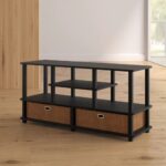 Modern Reeded TV Stand with Open Storage - Image 4