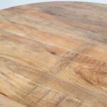 Round Mango Wood Dining Table - Image 5