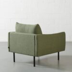 MAPLETON - Green Fabric Chair - Image 7