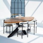 Harper Oval Top Mango Wood Dining Table