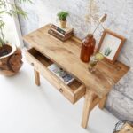 Handcrafted Natural Console Table - Image 4