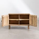 Wooden Artistic Hand Curved 2 Door Sideboard Furniture - Image 5