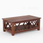 Wooden Handcrafted Sheesham Wood Coffee Table Furniture - Image 2