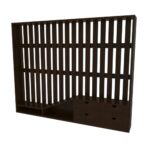 Wooden Classic Wall Striplines Designed Wooden Handmade TV Unit - Image 4