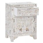 Antique Inlay Bedside Furniture - Image 5