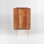 Solid Wood Sideboard 2 Door & 3 Drawer Furniture - Image 4
