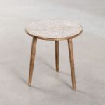 Wooden Curved Side Table - Image 4