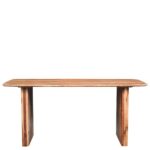 Handcrafted Solid Round Mango Wood Dining Table - Image 3