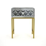 Handmade Inlay Bedside Table Furniture - Image 2