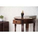 Handmade Wooden 1 Drawer End Table - Image 3