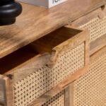 Cora Rattan Sideboard with Two Drawers & Two Doors - Image 5